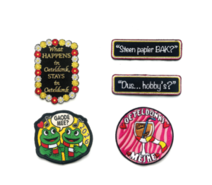 Oeteldonk emblemen vrouwenpakken
