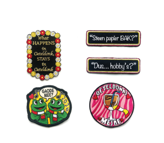 Oeteldonk emblemen vrouwenpakken