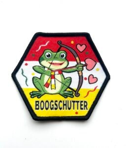 Boogschutter Oeteldonk sterrenbeeld embleem van 7 x 7 cm met carnaval Den Bosch