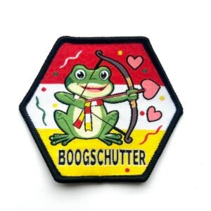 Boogschutter Oeteldonk sterrenbeeld embleem van 7 x 7 cm met carnaval Den Bosch