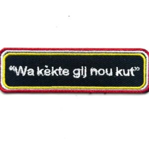 Wa kekte gij nou Oeteldonk embleem